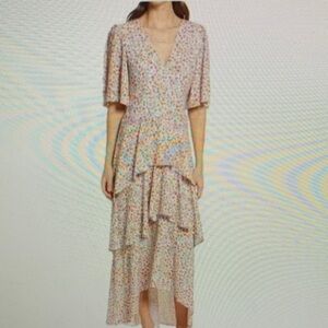 Floral V-Neck Maxi Dress